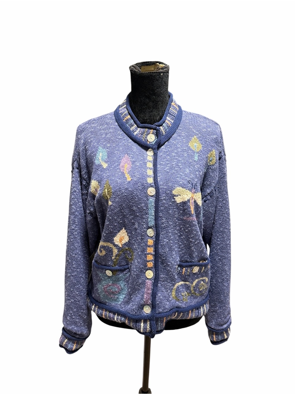 Icelandic Design Y2K Grandmacore Linen Cotton Blend Sweater Size Large